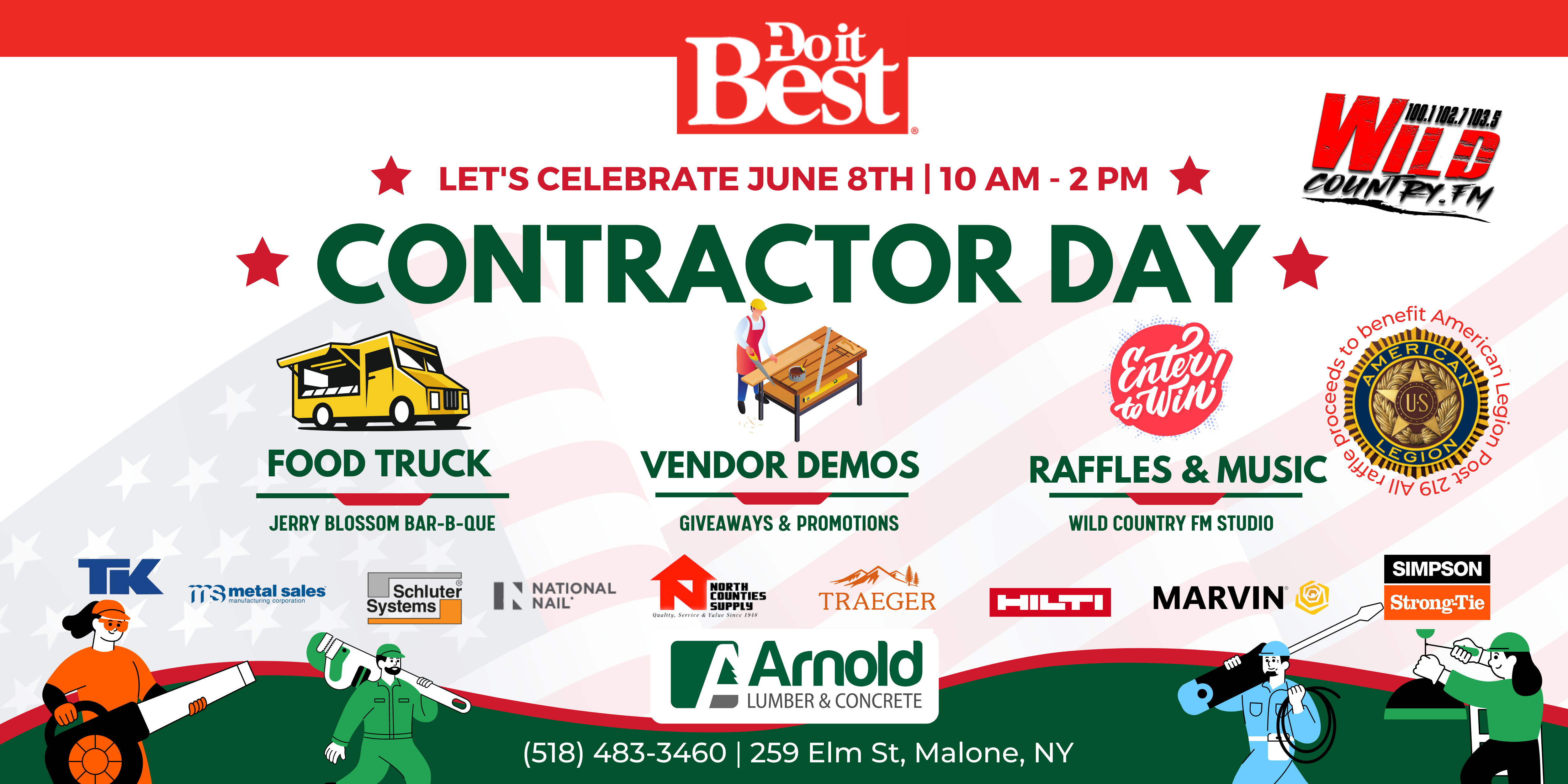 Arnold Lumber & Concrete - Contractor Day - Malone, NY